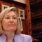 Amparo Valcarce, durante un acto público celebrado en León