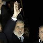 El líder de Hamás, Ismail Haniya, en Gaza.