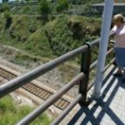 Imagen del lugar donde ocurrió el siniestro, 700 metros antes de llegar a la estación de Ponferrada