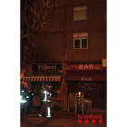 El bar donde se ha producido en incendio.