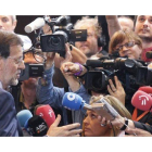 Rajoy comparece ante la prensa tras la reunión en Bruselas.