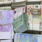 Billetes de euros.