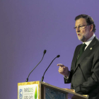 El presidente del Gobierno, Mariano Rajoy, durante su estancia en París.