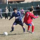 Valderrey abrió el marcador con un certero remate cuando apenas se cumplía el minuto cinco de juego