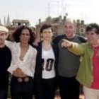 Almodóvar ha presentado su película por todo el mundo; en la imagen, con el equipo artístico en Roma