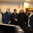 La delegación, en el centro de telegestión de la margen izquierda del Porma.