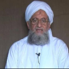 Fotograma del vídeo en que Zawahiri anuncia la creación de una rama de Al Qaeda en la India.