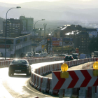 Aspecto general que presentaba ayer mismo la entrada a Ponferrada por Montearenas y la avenida de Astorga.