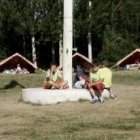 En imagen de archivo, algunos de los participantes en el campamento de La Pola de Gordón