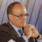 Luis Maria Linde, durante un encuentro del sector financiero, el pasado 8 abril en Madrid.