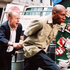 Bruce Willis y Mos Def, en plena huida de los malos, en '16 calles'.