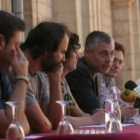 Iván Alonso, Héctor Silveiro, Belén Fernández, Bieito Alonso, Xavier Lago, durante el encuentro