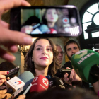 La líder de Ciudadanos, Inés Arrimadas, a su llegada al Parlament de Cataluña. MARTA PÉREZ