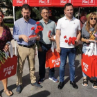 Acto de campaña del PSOE de León en el Rastro de León. dl