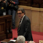 Artur Mas, este miércoles, en el Parlament.