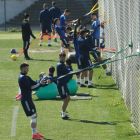 La Deportiva prepara el duelo ante el Fuenlabrada. L. DE LA MATA