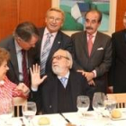 La mujer de Pereira, Pereira, Álvarez, Manceñido, Orellana y el representante portugués