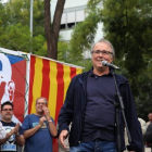 Serrat, en un acto de homenaje al presidente chileno Salvador Allende en Barcelona, el pasado 11 de septiembre.