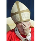 El Papa, durante la ceremonia de beatificación en Bratislava