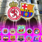 Las peñas del Barça ya han hecho el cartel con la Catedral.