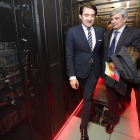 Suárez-Quiñones y García Marín, en el transcurso de la visita. RAMIRO