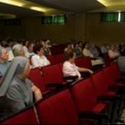 Misioneros en el colegio La Inmaculada, durante una reunión anterior