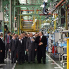 El ministro de Industria y los directivos de Nissan recorrieron la planta de Ávila.