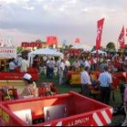 Una imagen de la Feria Multisectorial de Santa María del Páramo durante la edición del año pasado