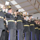 La agrupación musical del Dulce Nombre de Jesús, en su actuación en La Bañeza.