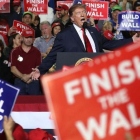 Trump, durante su mitin en El Paso (Texas).
