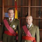 Manuel Alexandre y Fernando Cayo durante el rodaje de «20-N»