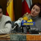 La concejala de Juventud del Ayuntamiento de Ponferrada, Susana Téllez, durante la rueda de prensa