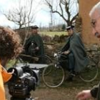 Epigmenio Rodríguez durante el rodaje de la película esta misma primavera en León