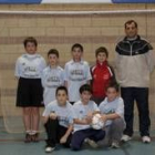 Formación del equipode Antonio Valbuena B de categoría benjamín