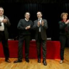 Pedro Giménez (izquierda), Antonio Canedo, José Antonio Alonso y Charo Velasco (derecha)