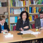 Un momento de la conferencia de ayer en el Colegio Internacional Peñacorada