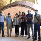 Acto de clausura del primer taller realizado por alumnos becados en el Monasterio de Sandoval. DL