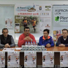 Los organizadores de la prueba, durante la presentación.