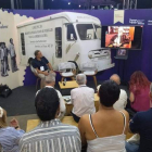 Joaquín Otero, máximo responsable de la Fundación Antonio Pereira, en la feria de Medellín. DL