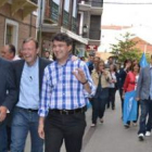 García Prieto, Silván, Majo y otros dirigentes del PP, ayer, en Valencia de Don Juan.