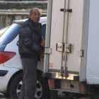 El autor confeso del crimen, Manuel Dos Anjos, a la salida de los juzgados ponferradinos.