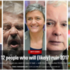 Imagen que ilustra el artículo de 'Politico' sobre las 12 personas que "(probablemente) arruinarán el 2017".
