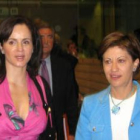 La consejera de Agricultura y Ganadería, Clemente, con la ministra de Agricultura, Espinosa.