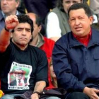 El ex futbolista Diego Armando Maradona, ayer en Mar de Plata