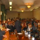 Aspecto que presentaba el salón de plenos el día en que se constituyó la nueva corporación municipal