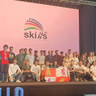 Foto de familia de los alumnos ganadores de los Skills 2023, celebrados en León. F. OTERO