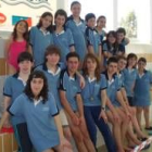 Los integrantes del CN Astorga que compitieron en la Copa Diputación