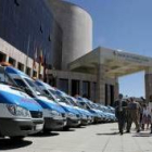 Las nuevas ambulancias de Sacyl, el día de su presentación