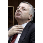 El vicesecretario general, José Blanco, en el Congreso.