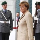 Angela Merkel, en Berlin, el pasado 6 de mayo.